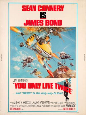 151. 30 x 40; Style B; Very Fine- Rolled ### JAMES BOND: YOU ONLY LIVE TWICE (1967)