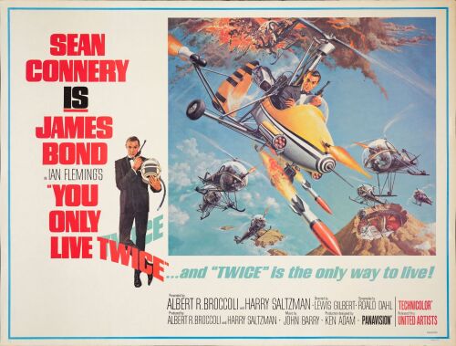 153. Subway Poster (59.5" x 45"); Style B; Very Fine+ Rolled ### JAMES BOND: YOU ONLY LIVE TWICE (1967)