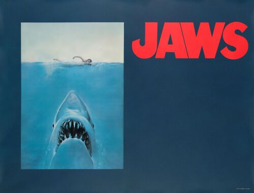 158. Subway Poster (59" x 45.75"); The Collection of the Late J. Stephen Ryan; Advance; Fine+ on Linen ### JAWS (1975)