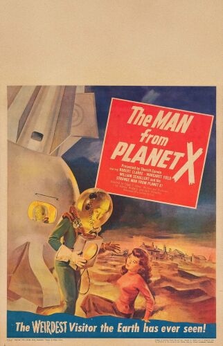186. Window Card (14" x 22"); Fine+ on Paper ### THE MAN FROM PLANET X (1951)