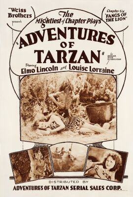 299. Rotogravure One Sheet (29" x 42"); The Bradleigh Vinson Collection; Chapter 6: "Fangs of the Lion"; Fine- on Linen ### ADVENTURES OF TARZAN (R-1928)