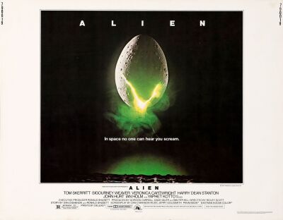 308. Half Sheet (22" x 28"); Very Fine Rolled ### ALIEN (1979)