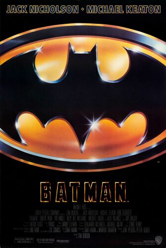 334. One Sheet (27" x 40"); Very Fine+ Rolled ### BATMAN (1989)