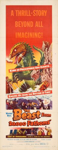 338. Insert (14" x 36"); Very Fine- Folded ### THE BEAST FROM 20,000 FATHOMS (1953)