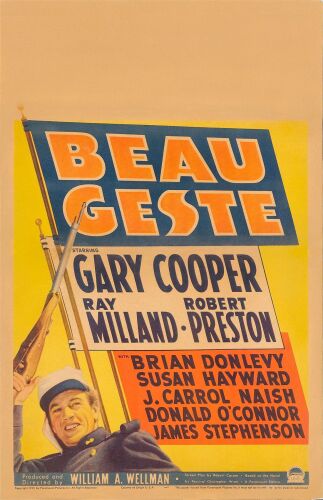 339. Window Card (14" x 22"); Fine+ on Cardstock ### BEAU GESTE (1939)
