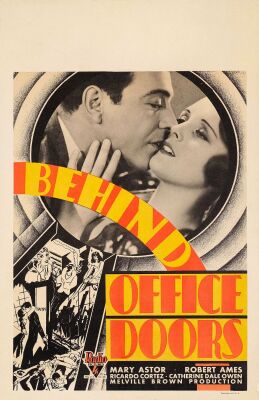 343. Window Card (14" x 22"); Very Fine- on Cardstock ### BEHIND OFFICE DOORS (1931)