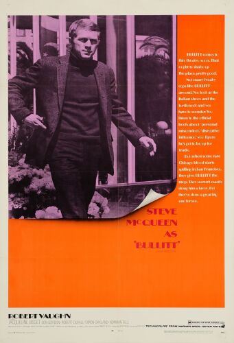 372. One Sheet (27.25" x 41"); Very Fine- on Linen ### BULLITT (1968)