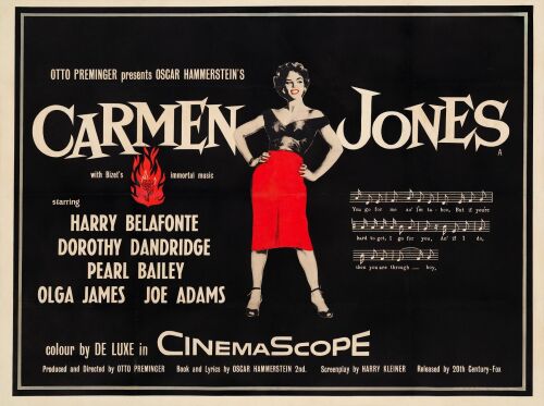 381. British Quad (40" x 30"); Fine+ on Linen ### CARMEN JONES (1954)