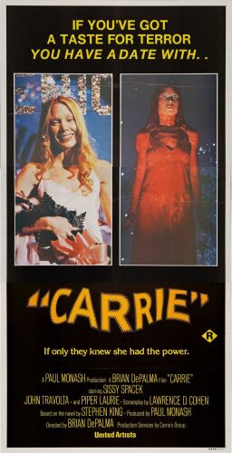 383. Australian Three Sheet (40" x 78"); The Collection of the Late J. Stephen Ryan; Very Fine+ Folded ### CARRIE (1977)