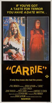 383. Australian Three Sheet (40" x 78"); The Collection of the Late J. Stephen Ryan; Very Fine+ Folded ### CARRIE (1977)