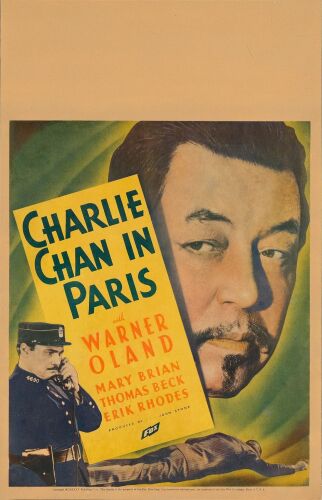 387. Window Card (14" x 22"); Fine+ on Cardstock ### CHARLIE CHAN IN PARIS (1935)