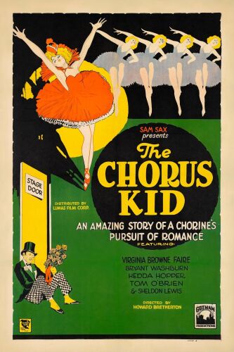 392. One Sheet (27.25" x 41"); Style A; Very Fine on Linen ### THE CHORUS KID (1928)