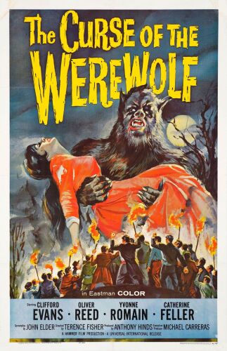 409. One Sheet (27" x 41.5"); Fine+ on Linen ### THE CURSE OF THE WEREWOLF (1961)