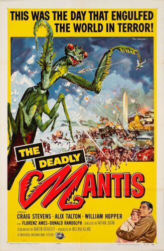 414. One Sheet (27" x 41"); Very Fine+ Folded ### THE DEADLY MANTIS (1957)