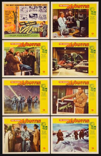 415. Lobby Card Set (8) (11" x 14"); Very Fine+ ### THE DEADLY MANTIS (1957)