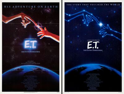 435. One Sheets (2) (27" x 41"); Very Fine Tri-Folded + Rolled ### E.T. THE EXTRA-TERRESTRIAL (1982, R-1985)