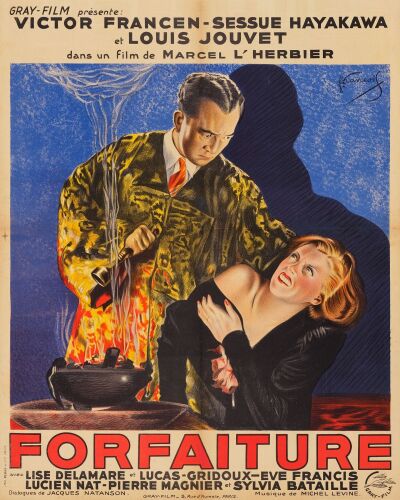 463. French Moyenne (23" x 28.75"); Country-of-Origin; Very Fine+ on Linen ### FORFAITURE (1937)