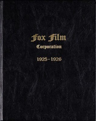 468. Exhibitor's Book (9.25" x 12.25"); Very Fine+ ### FOX FILM CORPORATION (1925-1926)