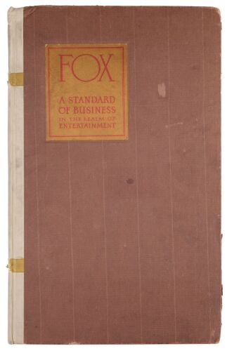 469. Exhibitor's Book (9.25" x 12.25"); Fine+ ### FOX FILM CORPORATION (1929-1930)
