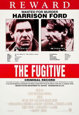 476. International One Sheet (27" x 40"); Withdrawn Style; Very Fine- Rolled ### THE FUGITIVE (1993)