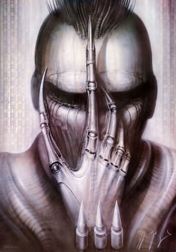 479. Limited Edition Art Print (26" x 36") Signed by H.R. Giger; #325/1000; Near Mint Rolled ### FUTURE-KILL (1985)