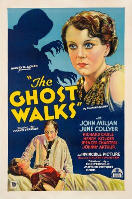 483. One Sheet (27.25" x 41.25"); Stone Lithograph; Very Fine- on Linen ### THE GHOST WALKS (1934)