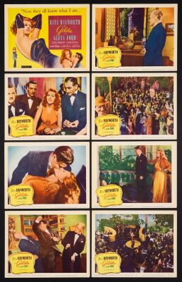 487. Lobby Card Set (8) (11" x 14"); Very Fine+ ### GILDA (R-1959)