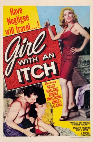 489. One Sheet (27" x 41"); Fine+ on Linen ### GIRL WITH AN ITCH (1958)