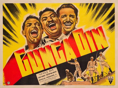 511. British Quad (40" x 30"); Very Fine- on Linen ### GUNGA DIN (1939)