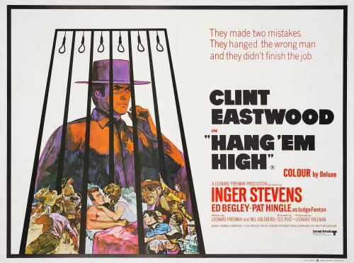 515. British Quad (40" x 30"); Very Fine+ on Linen ### HANG 'EM HIGH (1968)
