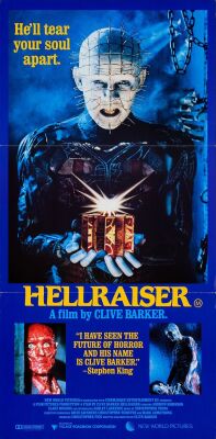 523. Australian Daybill (13.25" x 25.75"); The Collection of the Late J. Stephen Ryan; Very Fine+ Folded ### HELLRAISER (1987)