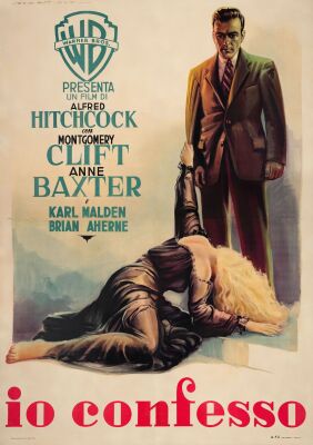 533. Italian Four Fogli (55" x 77"); Very Fine- on Linen ### I CONFESS (1953)