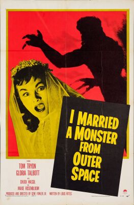 535. One Sheet (27" x 41"); Very Fine+ Folded ### I MARRIED A MONSTER FROM OUTER SPACE (1958)