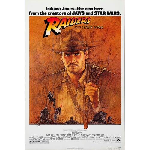 543. One Sheet (27" x 41"); Very Fine+ Rolled ### INDIANA JONES AND THE RAIDERS OF THE LOST ARK (1981)