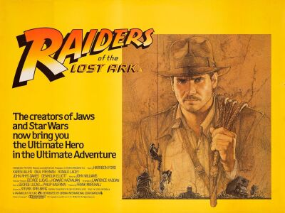 547. British Quad (40" x 30"); Very Fine+ Rolled ### INDIANA JONES AND THE RAIDERS OF THE LOST ARK (1981)
