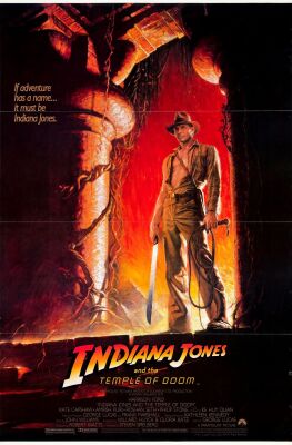 554. One Sheet (27" x 41"); Style A; Very Fine+ Tri-Folded ### INDIANA JONES AND THE TEMPLE OF DOOM (1984)