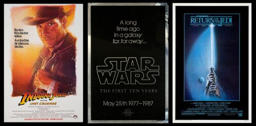557. One Sheets (3) (27" x 41"); Advance (1), Style A (1); Very Fine- Rolled ### INDIANA JONES / STAR WARS FRANCHISES (1983 - 1989)