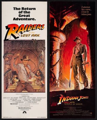 558. Inserts (2) (14" x 36"); Very Fine+ Rolled ### INDIANA JONES INSERT POSTERS (R-1982, 1984)