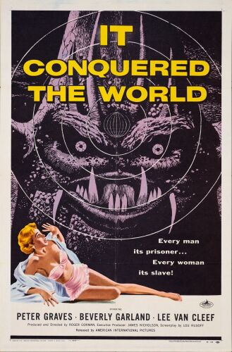 565. One Sheet (27" x 41"); Near Mint Folded ### IT CONQUERED THE WORLD (1956)