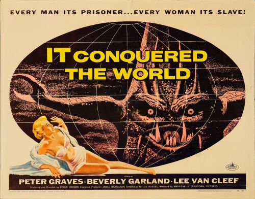 566. Half Sheet (22" x 28"); Very Fine Folded ### IT CONQUERED THE WORLD (1956)