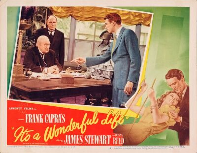 567. Lobby Card (11" x 14"); Very Fine+ ### IT'S A WONDERFUL LIFE (1946)