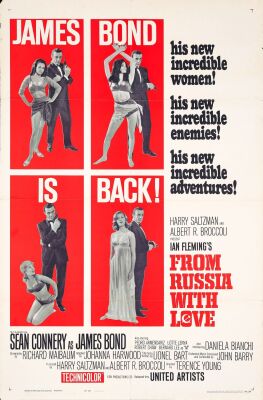 572. One Sheet (27" x 41"); Style B; Very Fine Folded ### JAMES BOND: FROM RUSSIA WITH LOVE (1963)