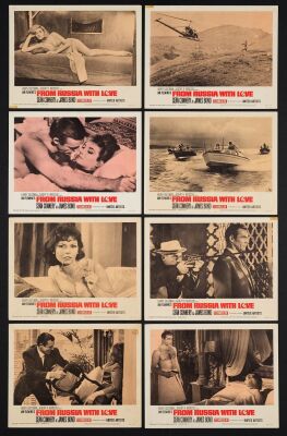 574. Lobby Card Set (8) (11" x 14"); The Collection of the Late J. Stephen Ryan; Very Fine- ### JAMES BOND: FROM RUSSIA WITH LOVE (1963)