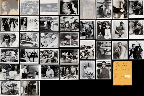 578. Vintage Original B&W Single-Weight Glossy Photographs (36) (8" x 10"); The Richard Schenkman Collection; Very Fine ### JAMES BOND: YOU ONLY LIVE TWICE (1967)