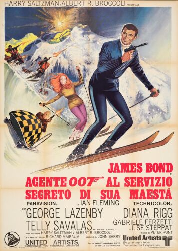 582. Italian Two Fogli (39" x 55"); Very Fine+ Folded ### JAMES BOND: ON HER MAJESTY'S SECRET SERVICE (1969)