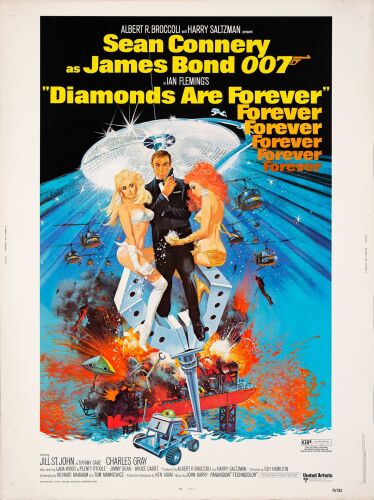 585. 30 x 40; Very Fine+ Rolled ### JAMES BOND: DIAMONDS ARE FOREVER (1971)