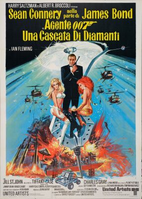 586. Italian Two Fogli (39" x 55"); Very Fine+ Folded ### JAMES BOND: DIAMONDS ARE FOREVER (1971)
