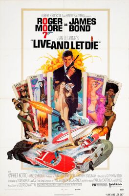 588. One Sheet (27" x 41"); Very Fine Folded ### JAMES BOND: LIVE AND LET DIE (1973)