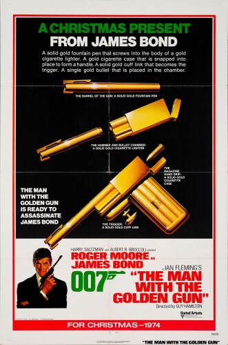 589. One Sheet (27" x 41"); Foreign Advance; Very Fine+ Folded ### JAMES BOND: THE MAN WITH THE GOLDEN GUN (1974)