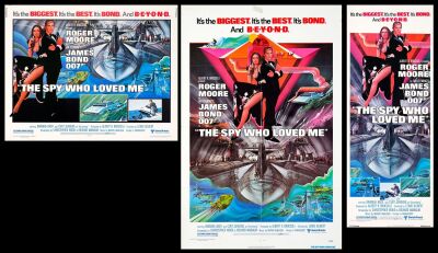 591. One Sheet, Half Sheet & Insert (27" x 41", 22" x 28", 14" x 36"); Very Fine+ Folded ### JAMES BOND: THE SPY WHO LOVED ME (1977)
